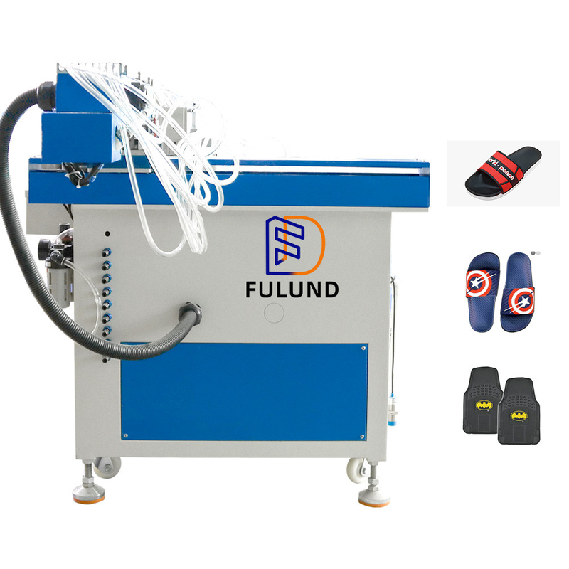 Rubber PVC Shoe Slipper upper Soles Injection Filling key chain making machine Production Line