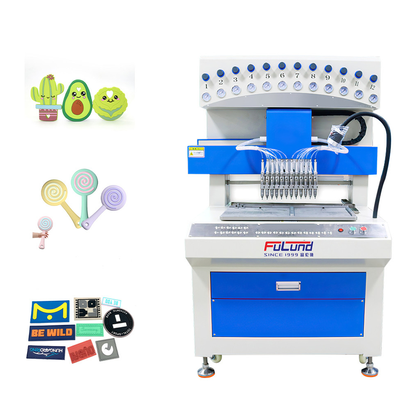 18 Color Rubber Making Machine , Machine To Make PVC Patches Fully Automatic