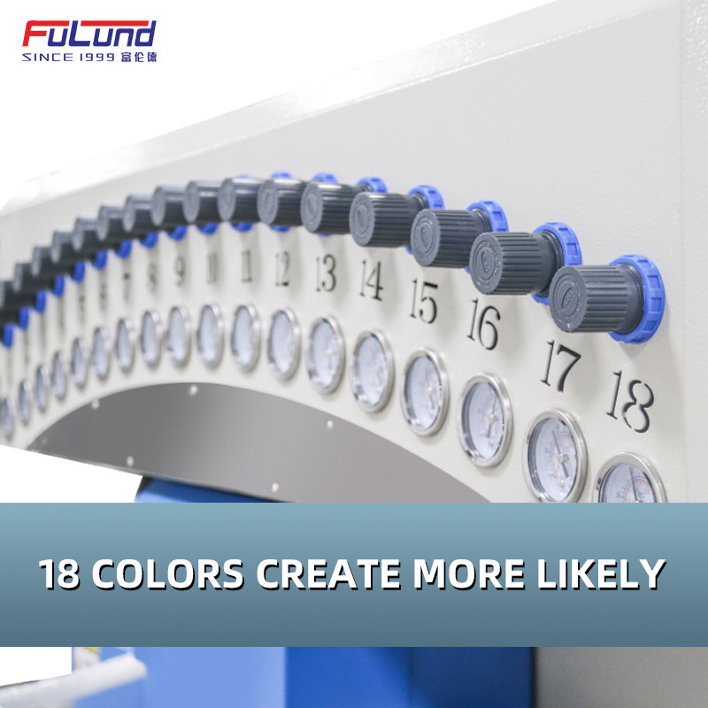 Full Automatic Silicone Rubber Patch Making Machine 18 color For Key Chain Slipper